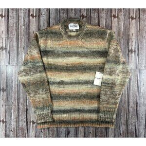Corridor NYC Space Dye striped Mohair crewneck Sweater Sz M NWT $365
